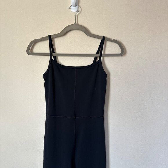 Artizia Wilfred Free Divinity Kick Flare Jumpsuit Womens Size XS Black Stretch - Picture 5 of 10